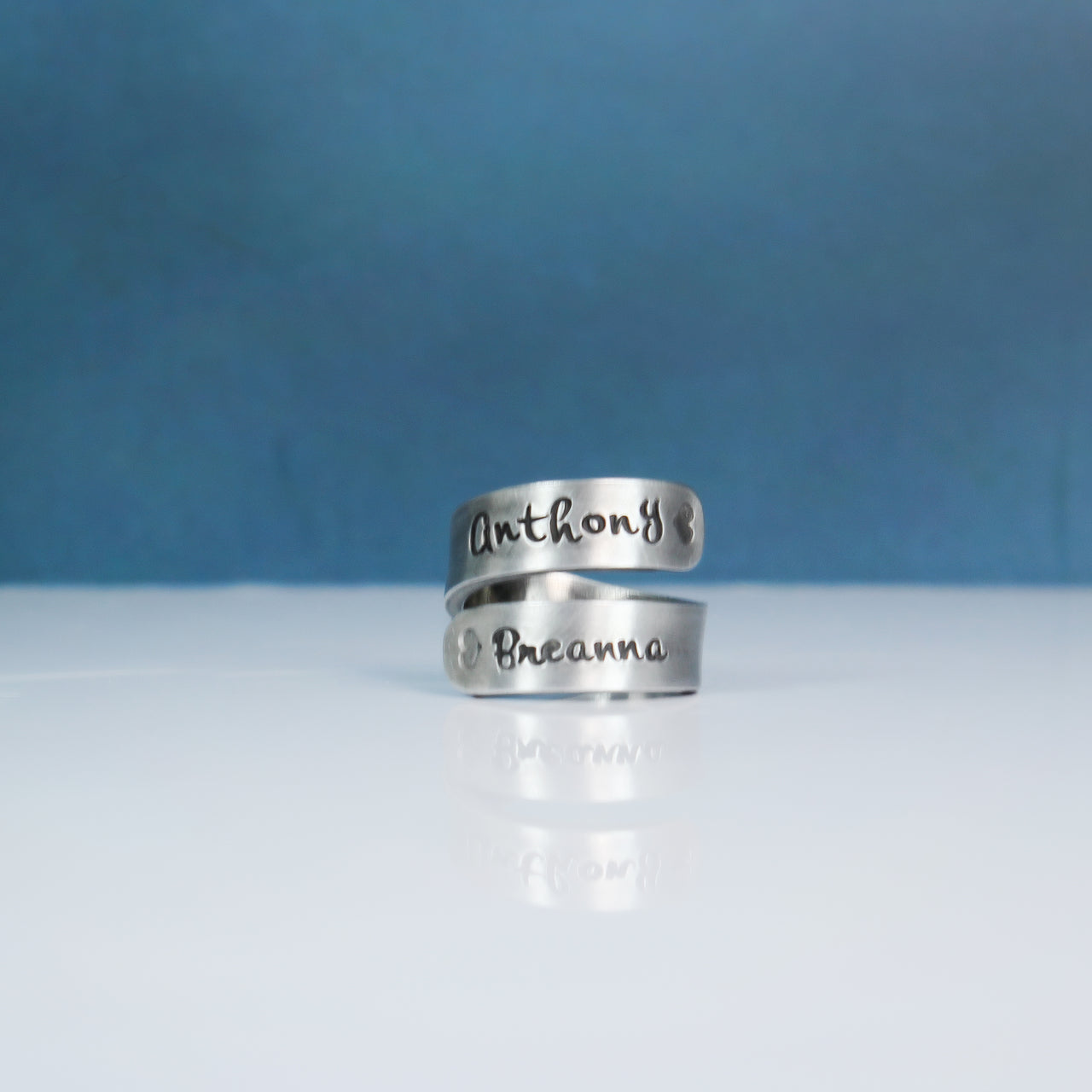 Wrapped Mother Ring Pewter