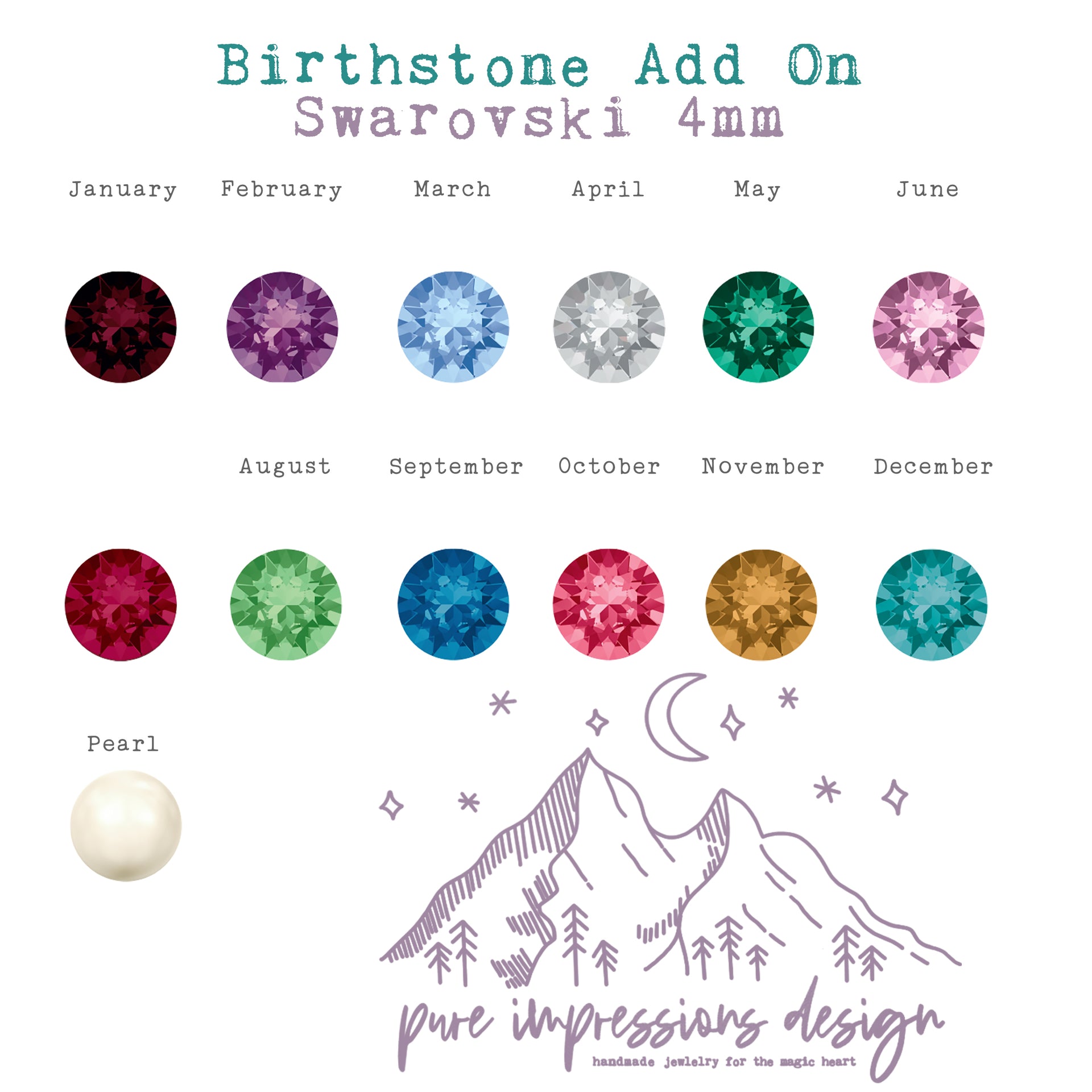 Anchor Coordinate Necklace With Birthstone