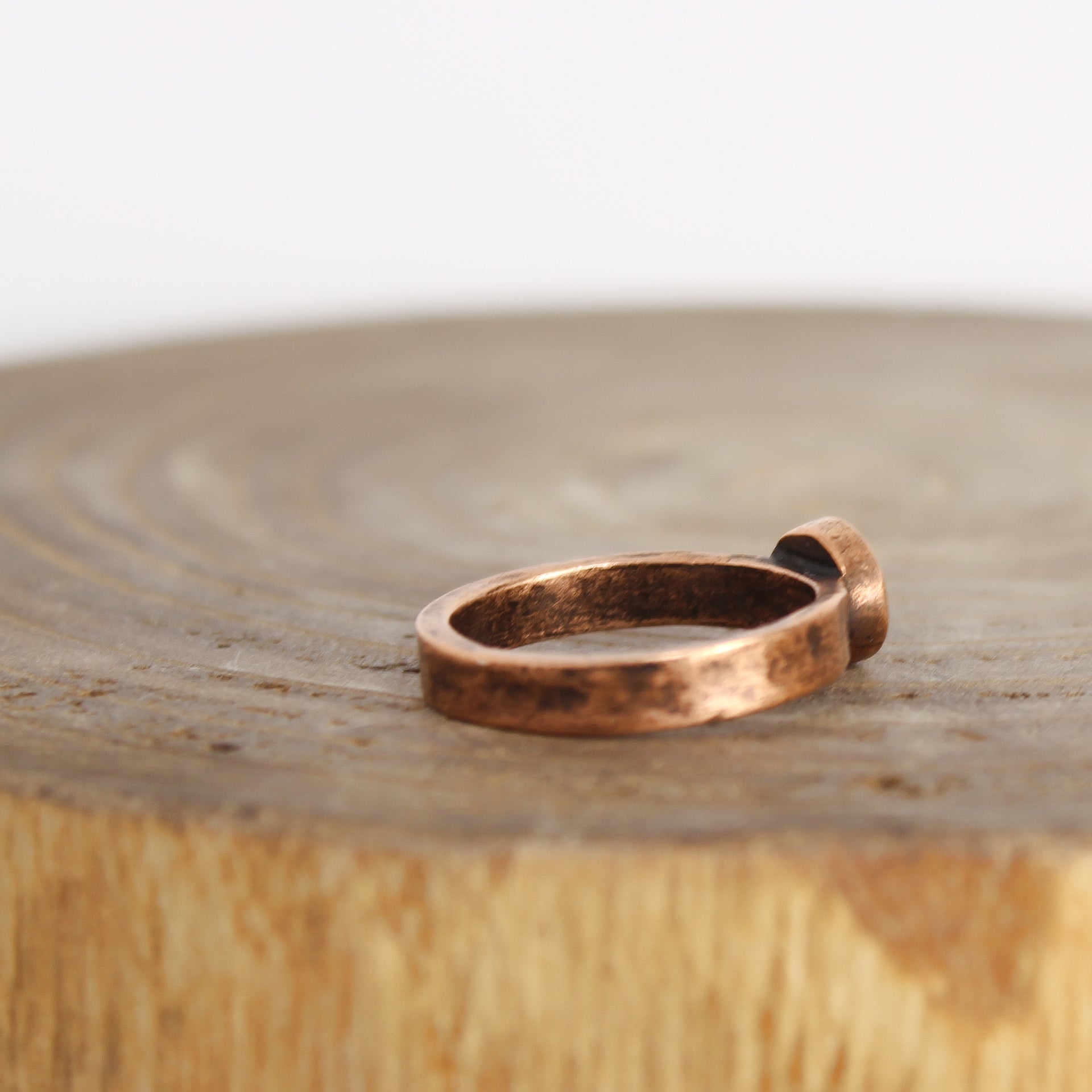 Selenite Ring Copper