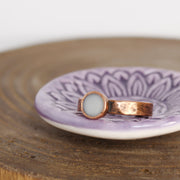 Selenite Ring Copper