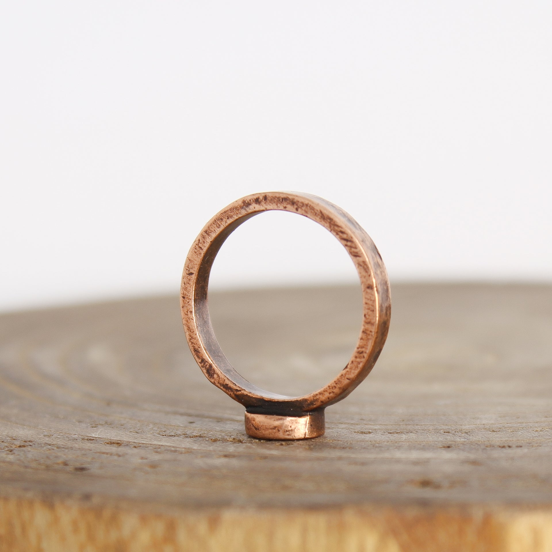 Selenite Ring Copper