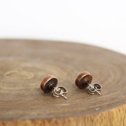 Black Tourmaline Earrings Copper