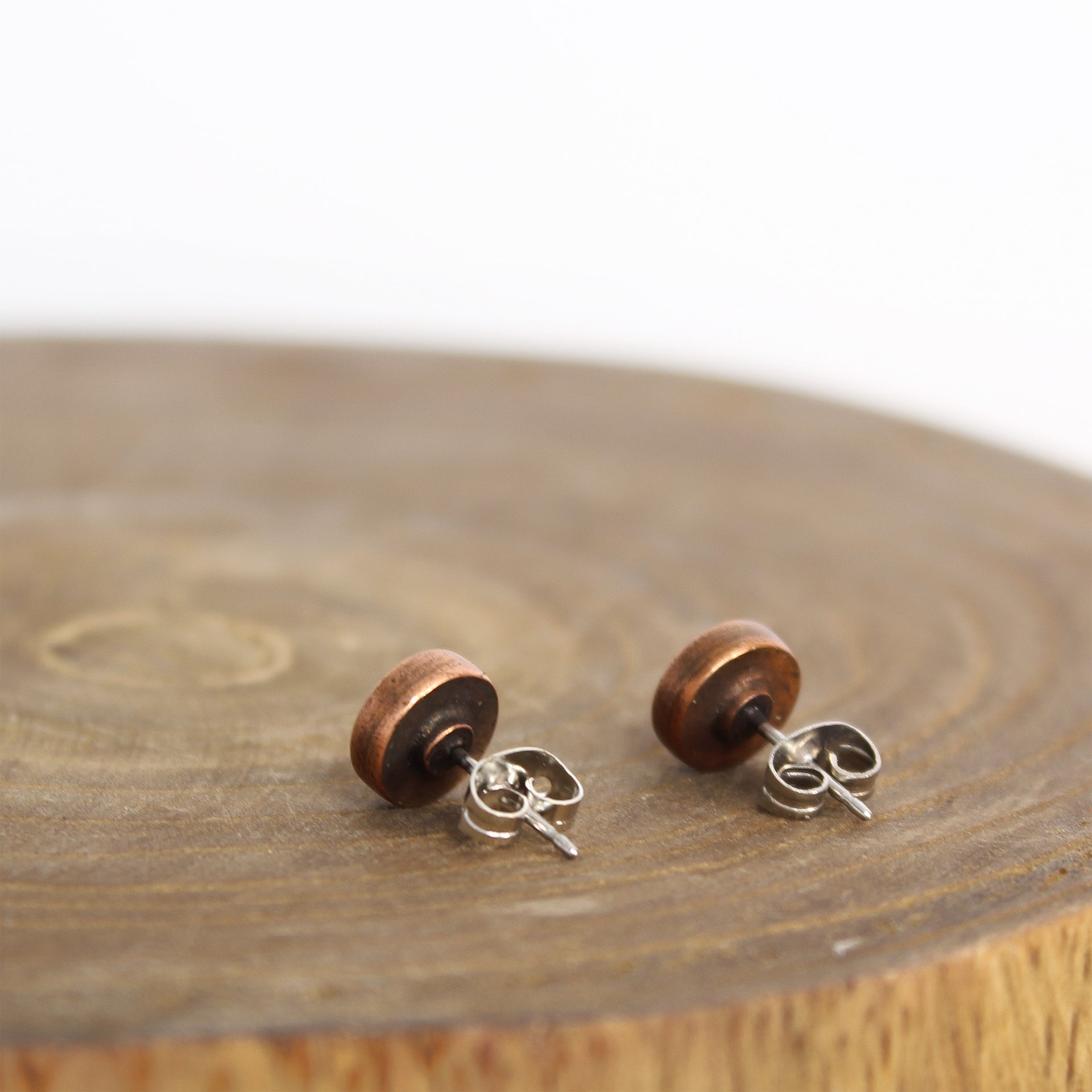Black Tourmaline Earrings Copper