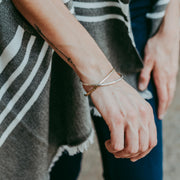 Hammered Silver Cuff Skinny