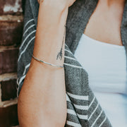 Hammered Silver Cuff Skinny