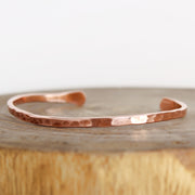 Hammered Copper Cuff Bracelet