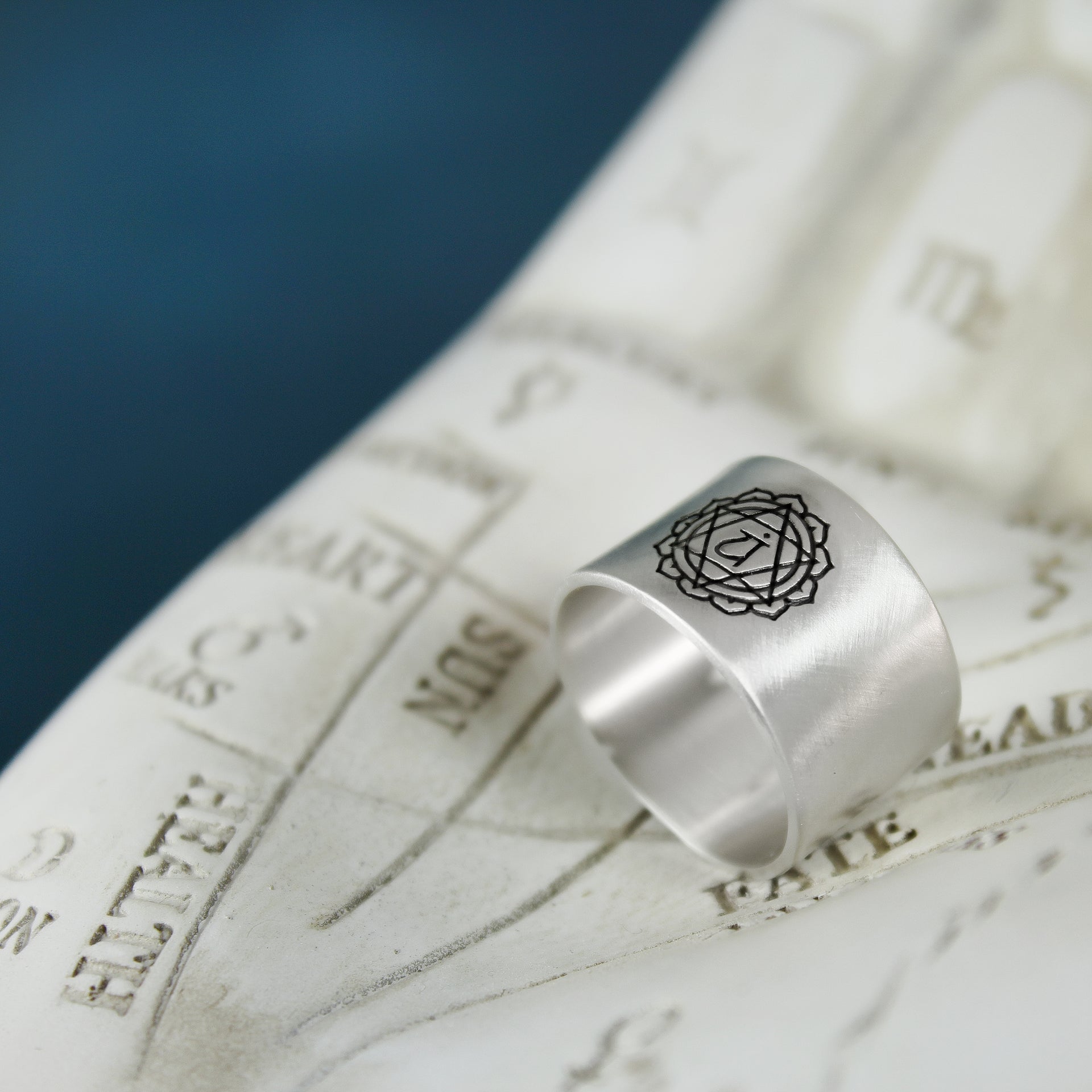 Silver Chakra Ring
