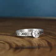 Compass Rose Stacking Ring
