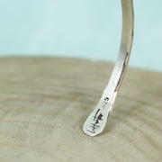 Hammered Silver Cuff Skinny