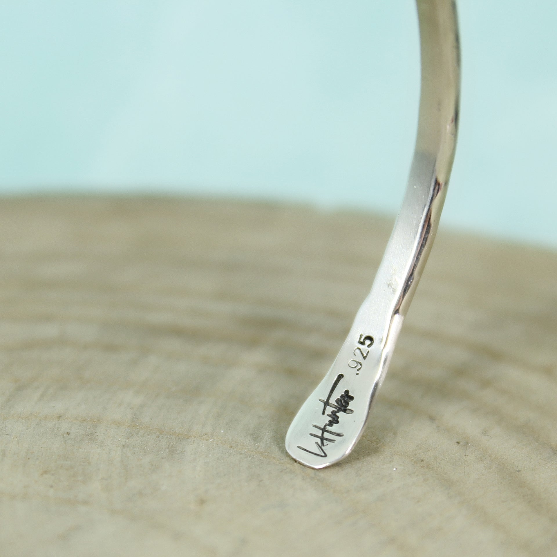 Hammered Silver Cuff Skinny