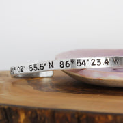 Skinny Coordinate Cuff Silver