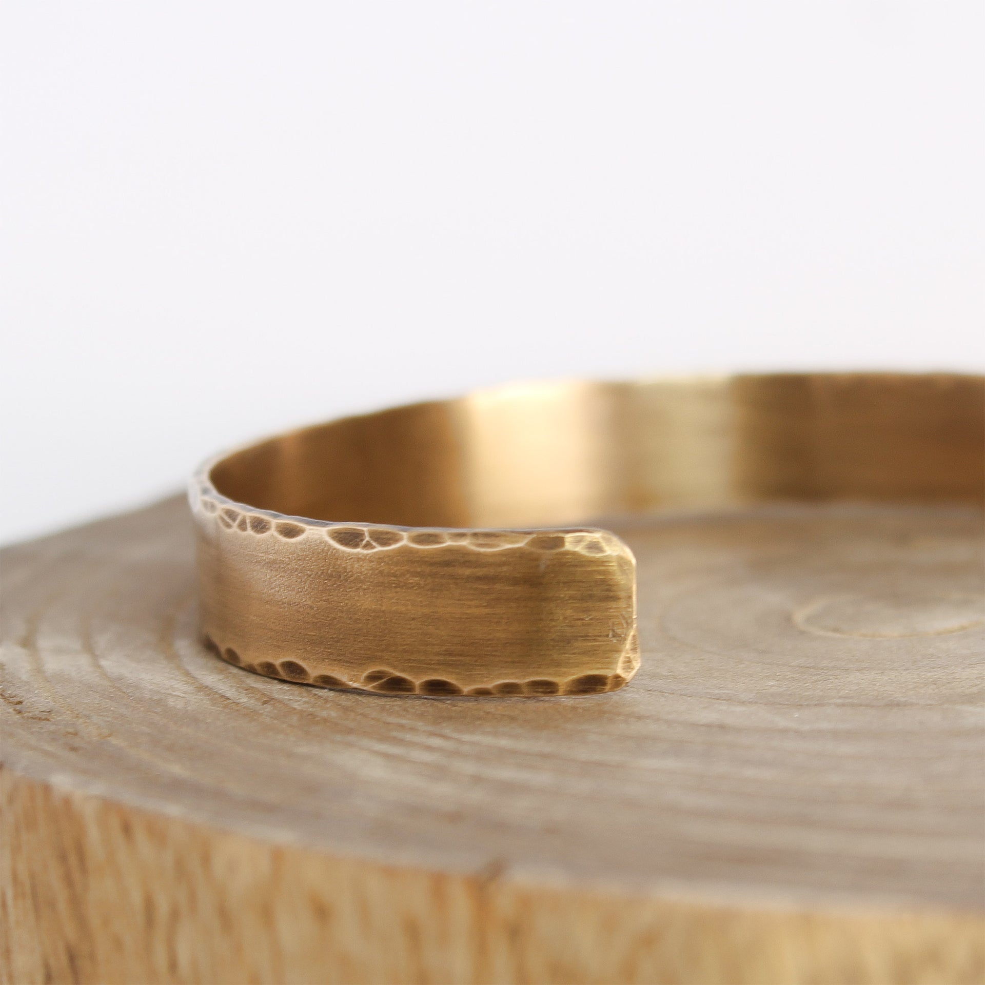 Distressed Bronze Cuff 3/8"