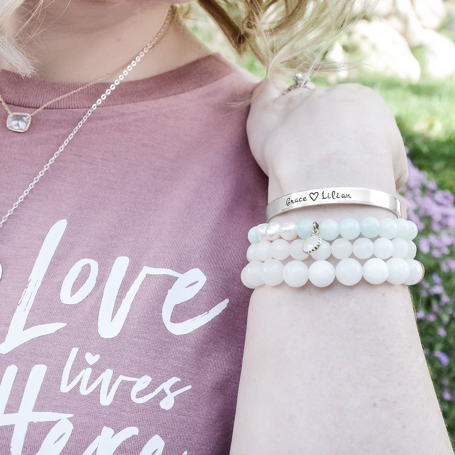 Silver Bracelet for Mom