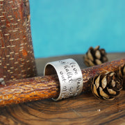 Silver Habit Inspiration Ring
