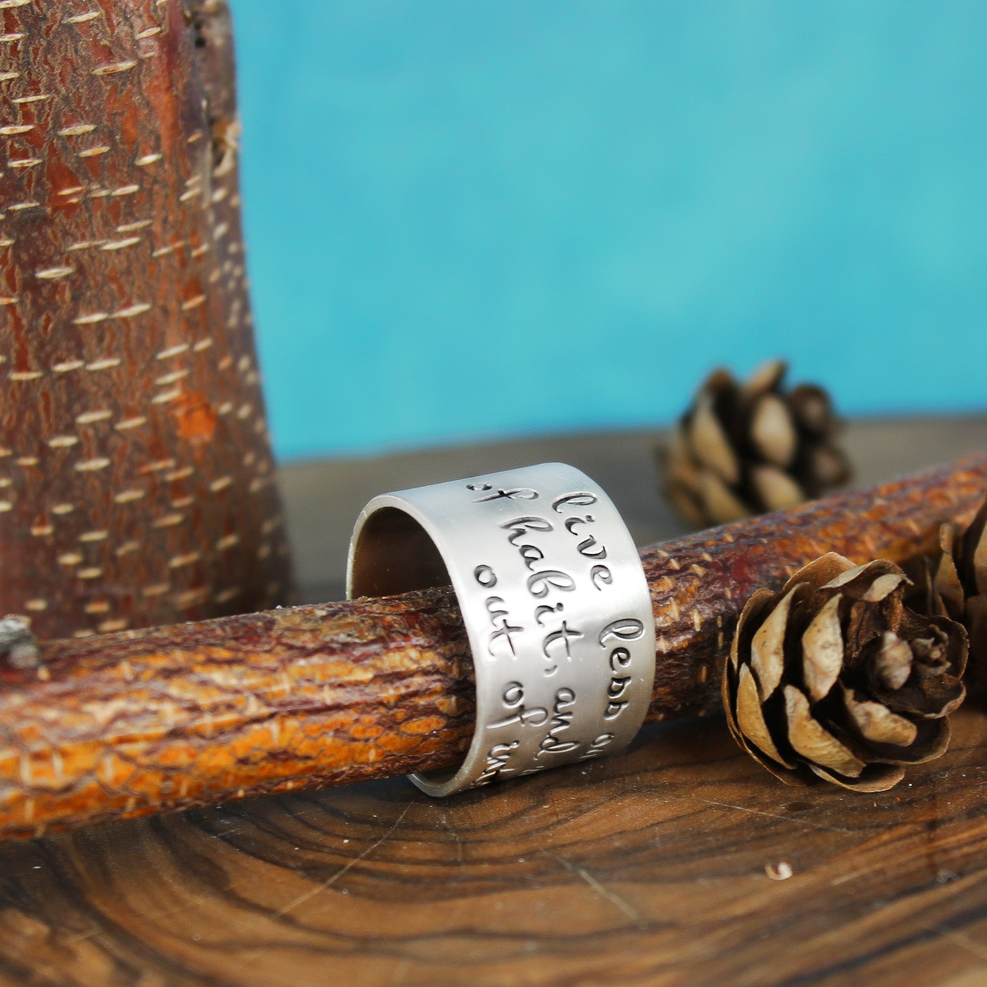 Silver Habit Inspiration Ring