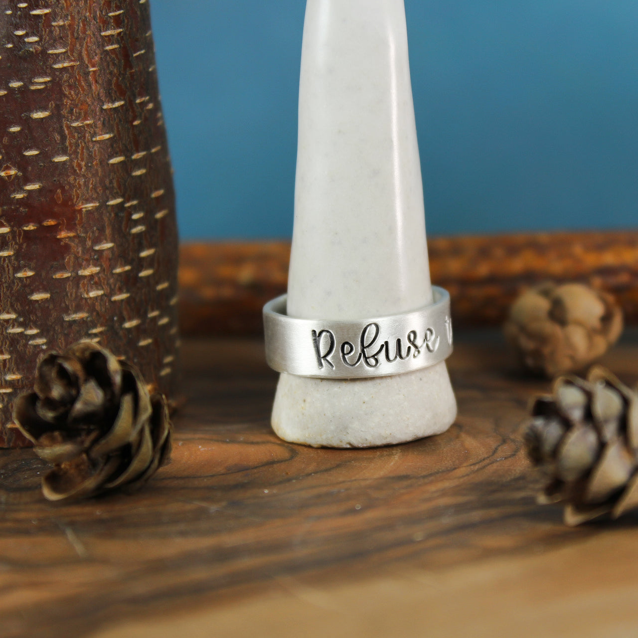 Silver Refuse To Sink Ring