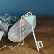 Turquoise Key Necklace