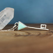 Turquoise Key Necklace