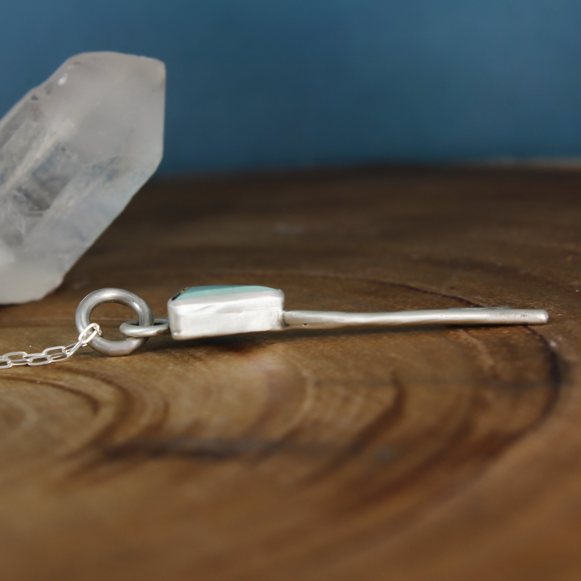 Turquoise Key Necklace
