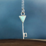 Turquoise Key Necklace