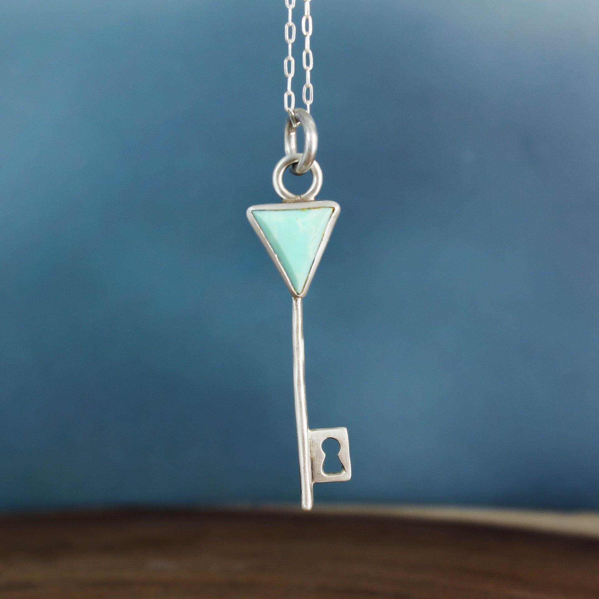 Turquoise Key Necklace