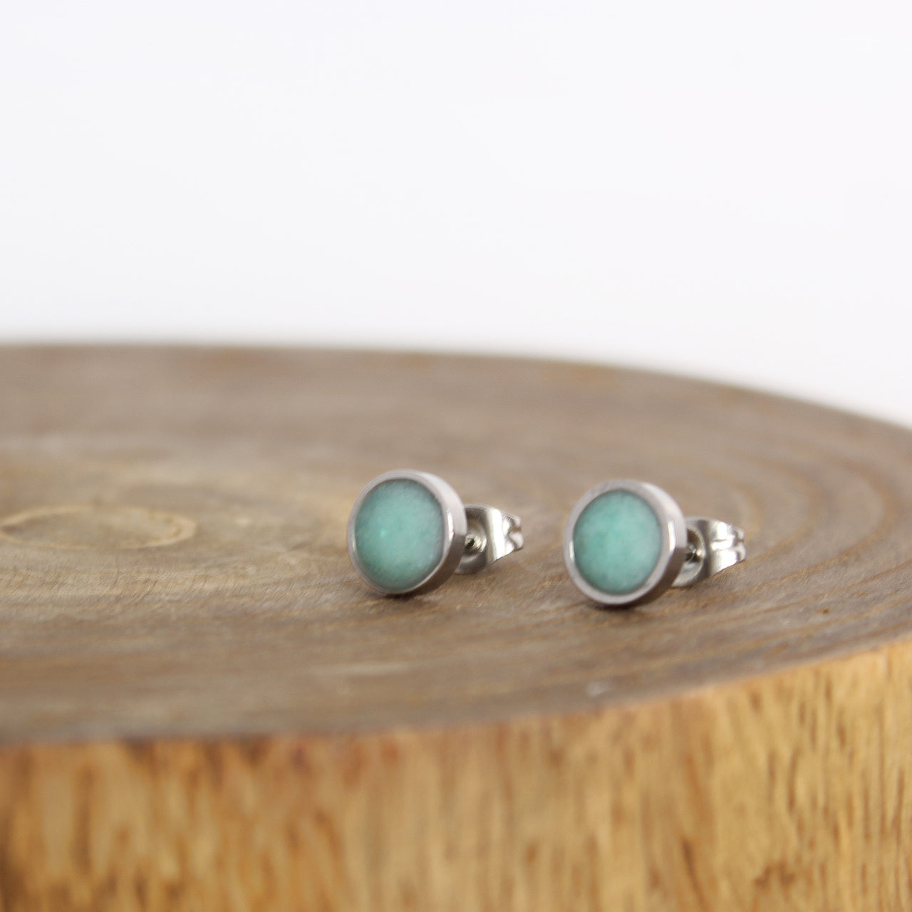 Stainless Turquoise Earrings 