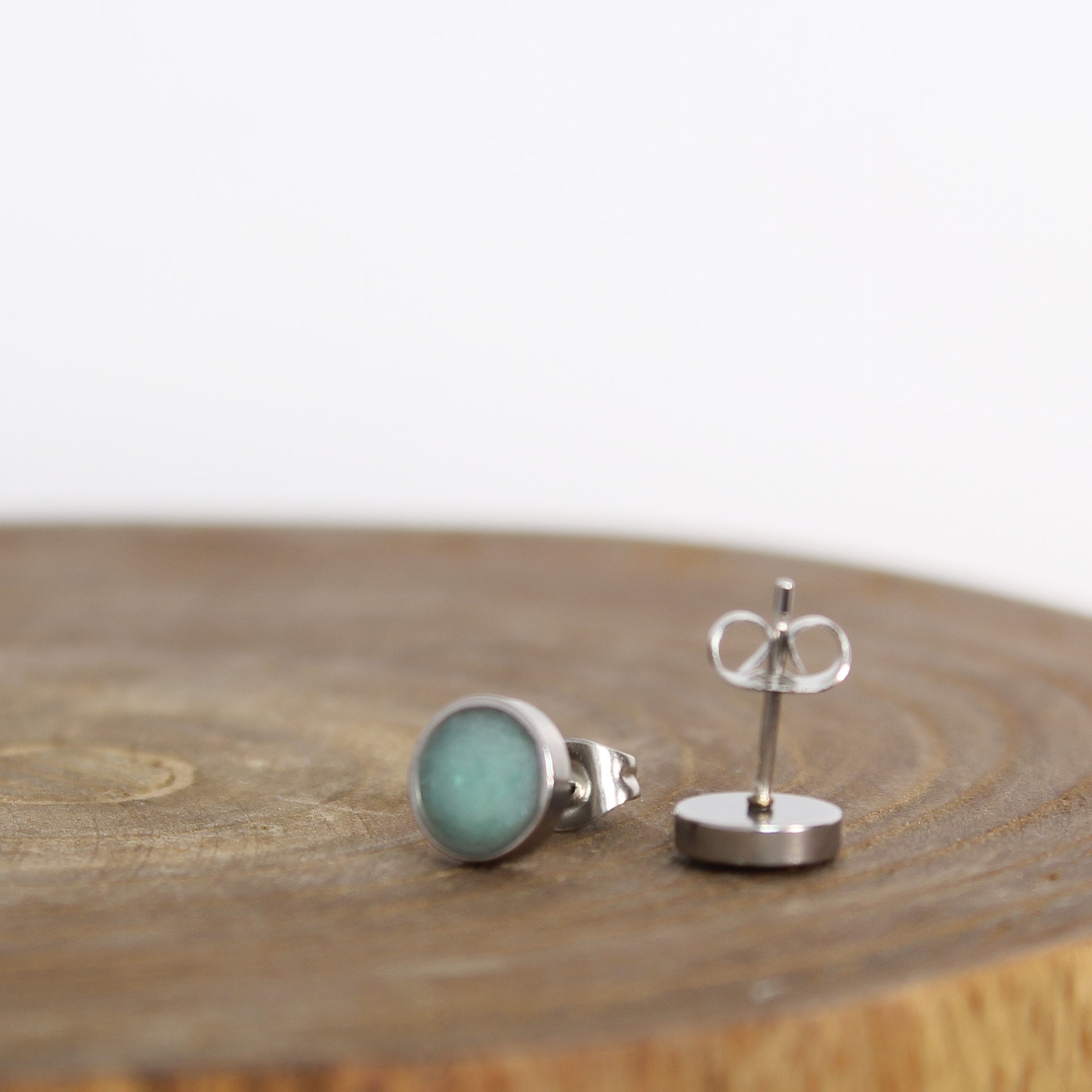 Stainless Turquoise Earrings 