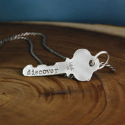 Silver Key Necklace - Discover 
