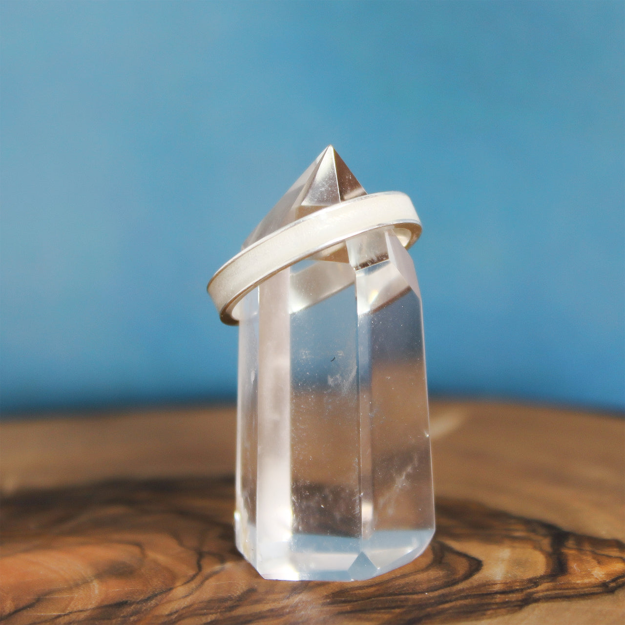 Silver Selenite Ring