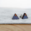 Blue Wood Mountain Earrings