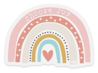 Rainbow Sticker Choose Joy