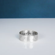 Silver Carpe Diem Ring