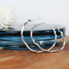 Large Wave Hoop Earrings 