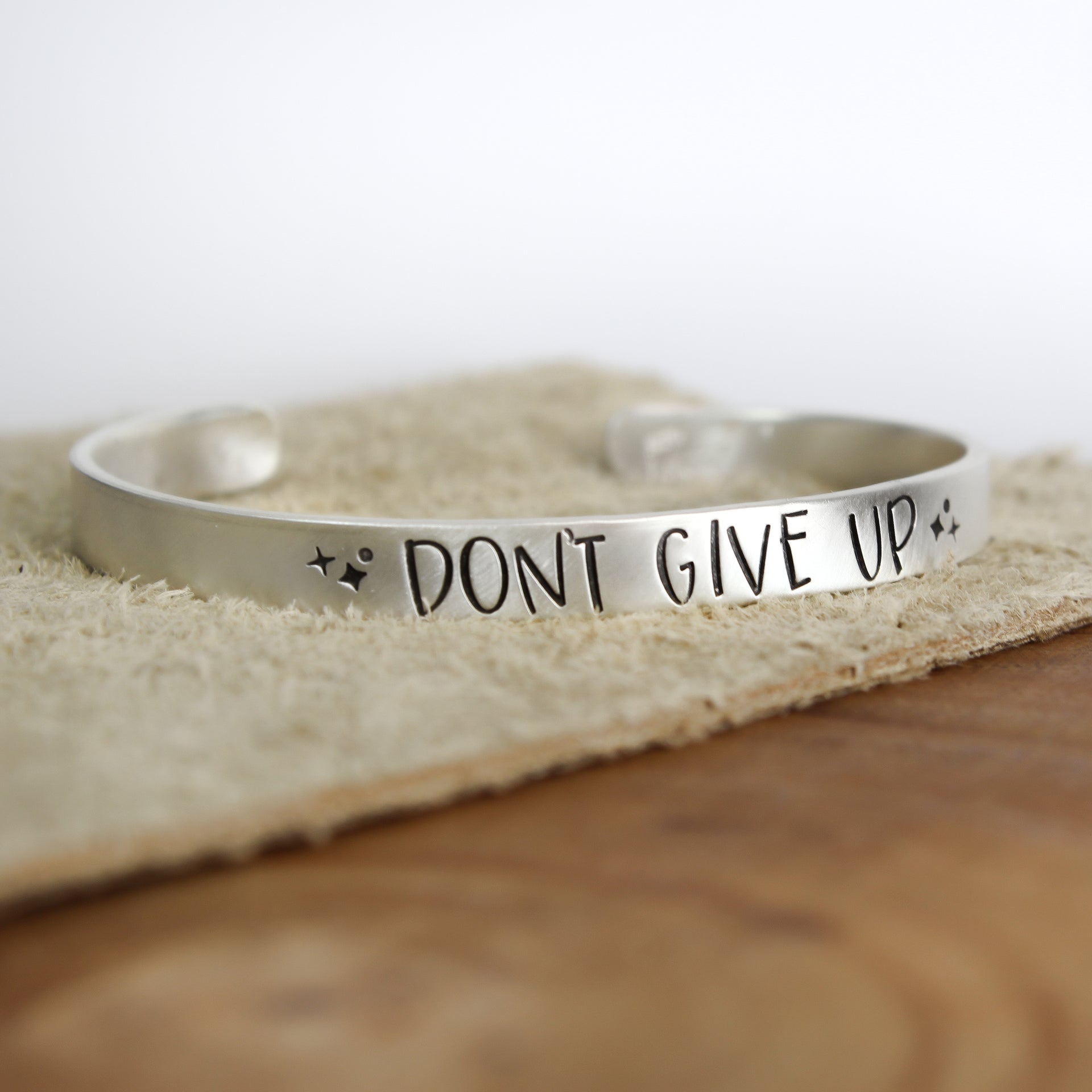 Don't Give Up Cuff Bracelet 