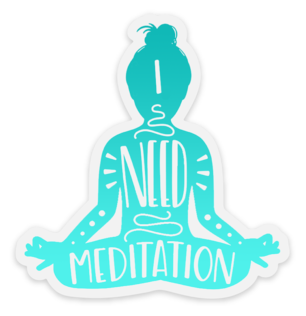 Meditation Inspiration Sticker