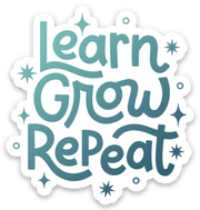 Learn Grow Repeat Sticker