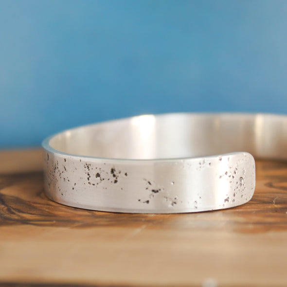 Wide Sterling Silver Cuff Bracelet