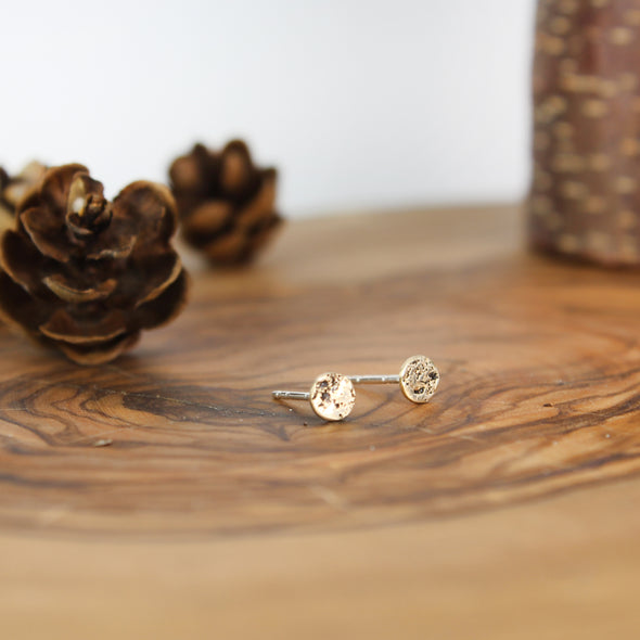 Gold Stud Earrings Galaxy 