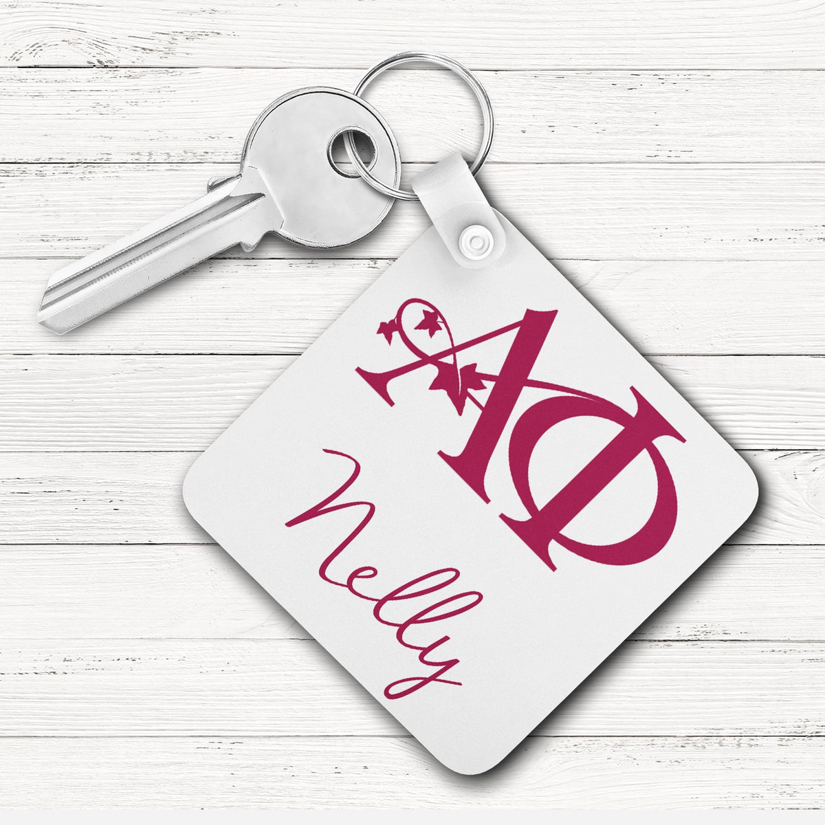 Alpha Phi Square Key Chain 