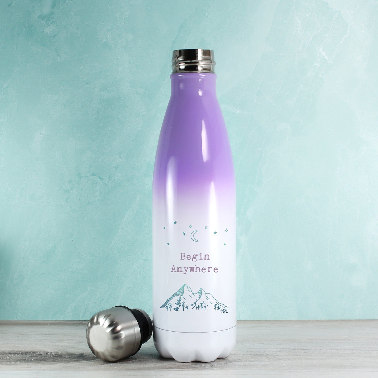 Purple Water Bottle - Begin Anywhere 