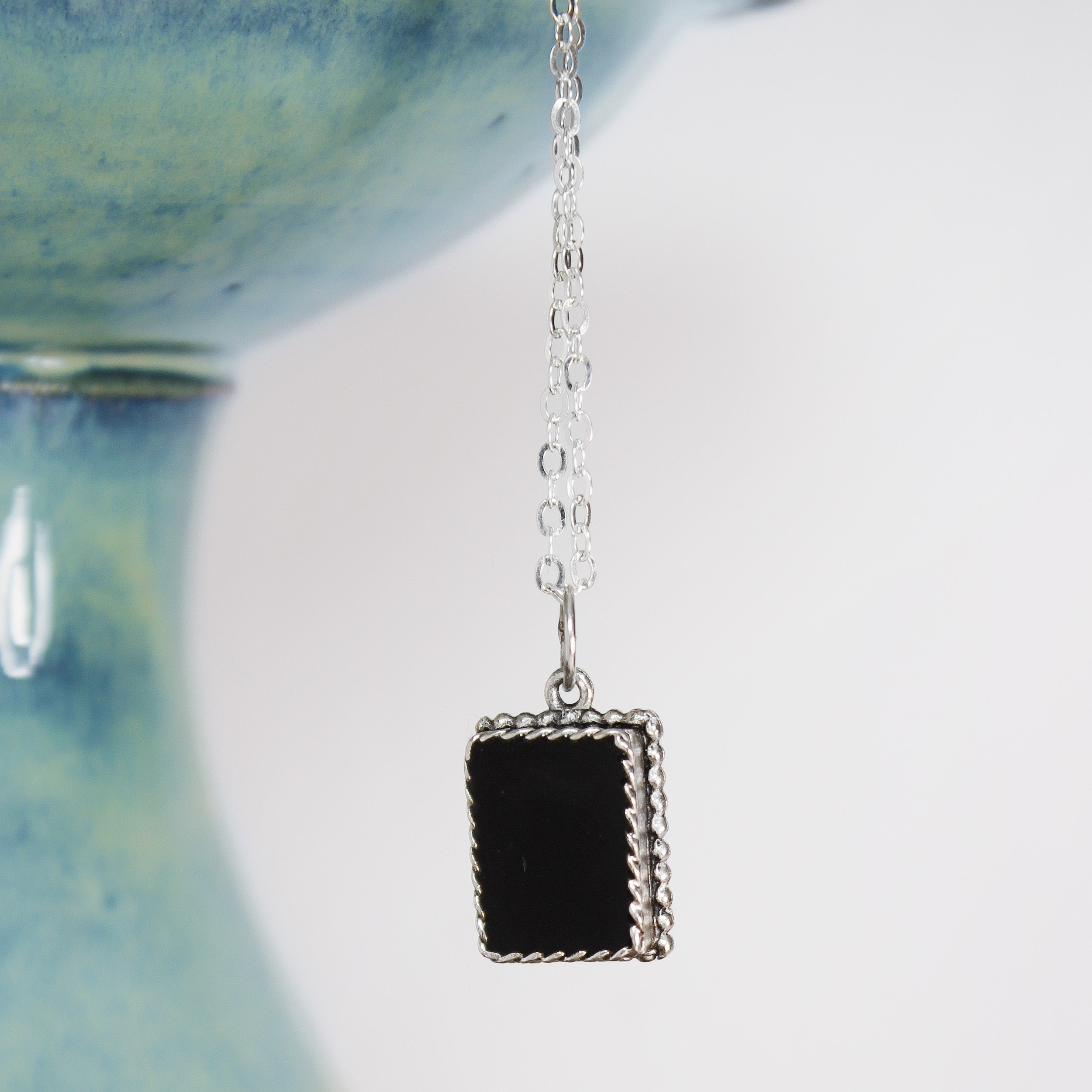 Black Tourmaline Tube Pendant in 925 Silver (For Protection) - Shimmer –  Love for Crystals (Philippines)