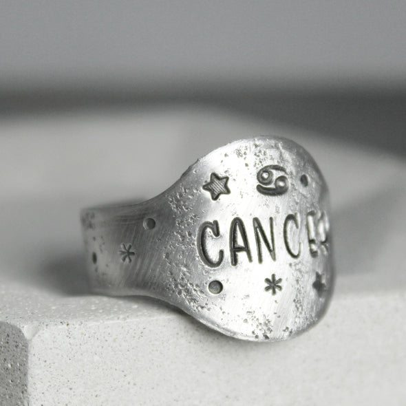 Cancer Zodiac Ring 