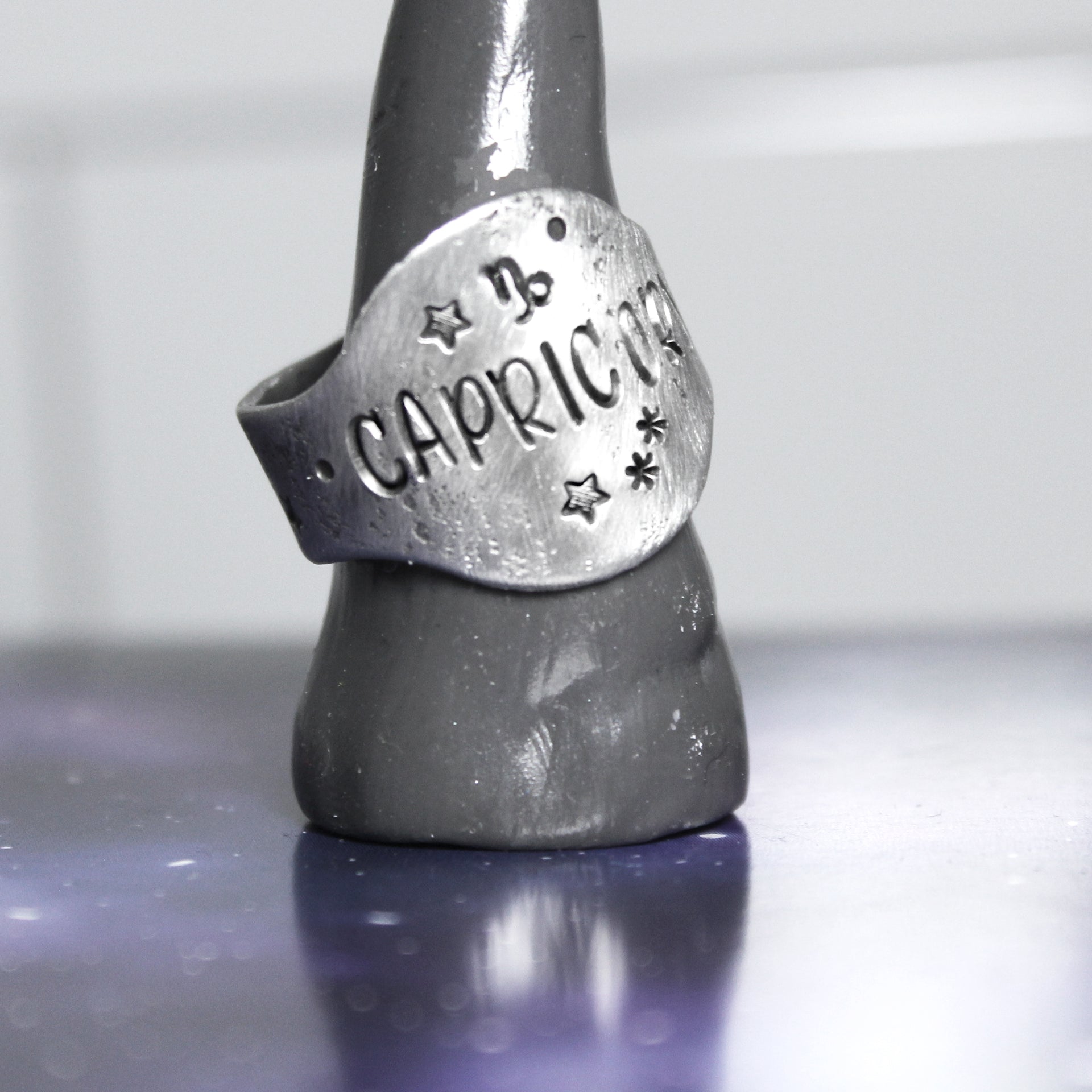 Capricorn Zodiac Ring | Pure Impressions Design