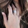 Sigma Kappa Floral Texture Ring 