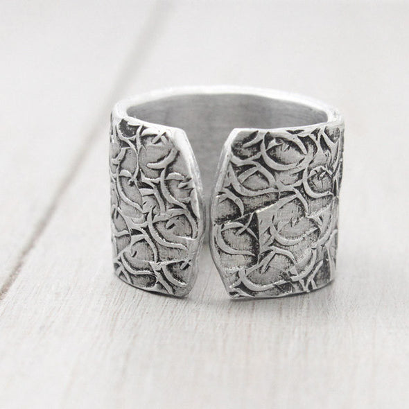 Sigma Kappa Floral Texture Ring 