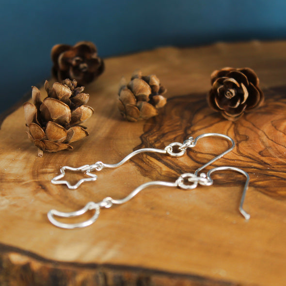 Rope the Moon & Stars Earrings 