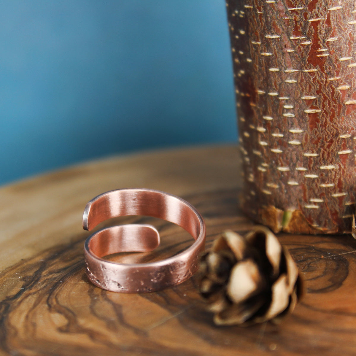 Copper Wrapped Rings Copper Wrap Ring Galaxy Pure Impressions Design