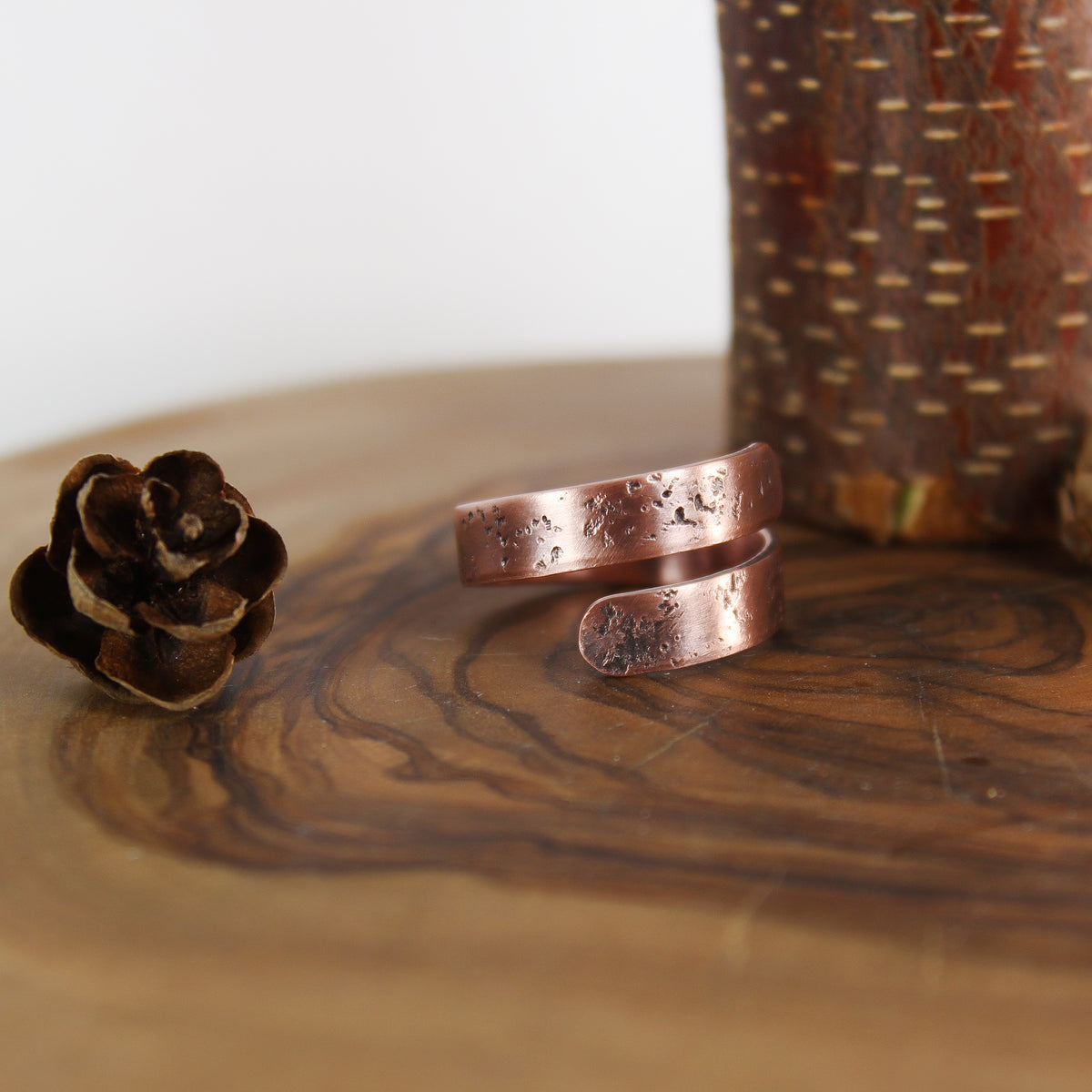 Copper Wrapped Rings Copper Wrap Ring Galaxy Pure Impressions Design
