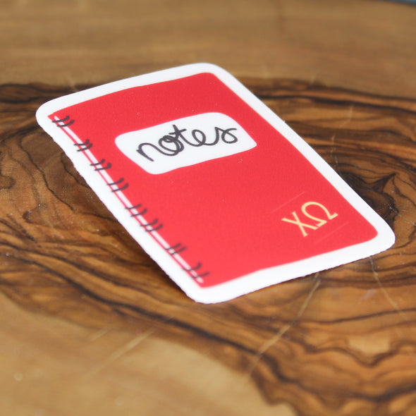 Chi Omega Sticker - Notebook 