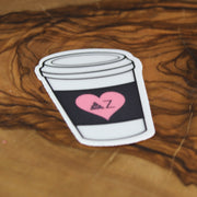 Delta Zeta Sticker - Coffee Cup 